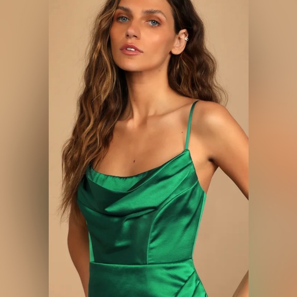 NWT Lulu's emerald green dress - Picture 4 of 5